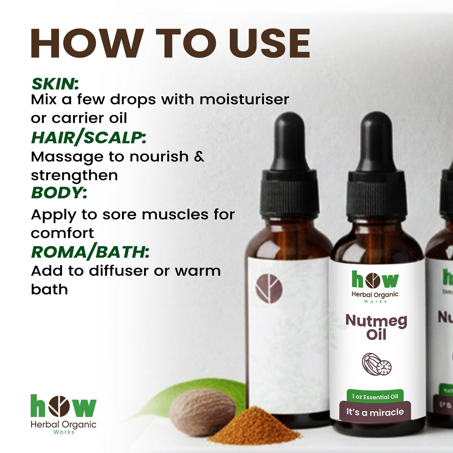 Nutmeg oil  use