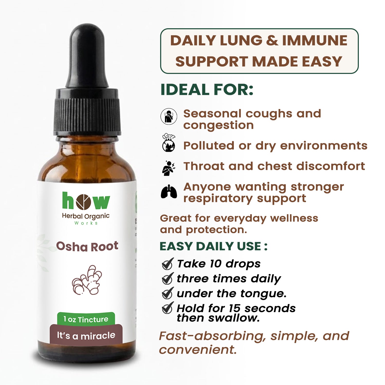 Osha Root extract uses