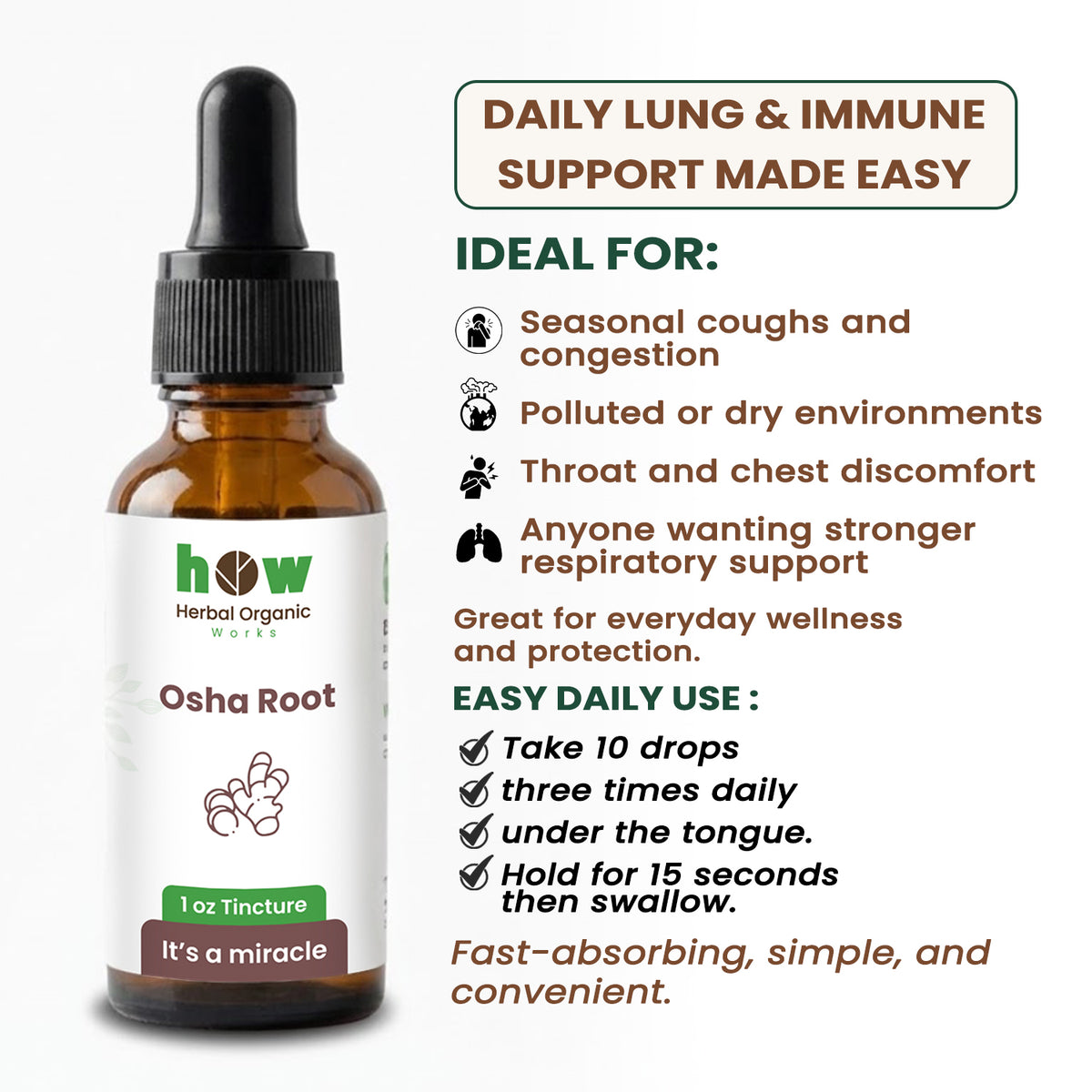 Osha Root extract uses