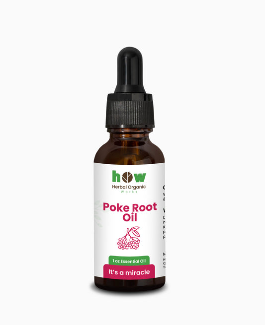 Poke-Root Oil – Herbal Organic Works Pure Oil for Muscle Ease, Immune Support & Full-Body Wellness | 1 oz
