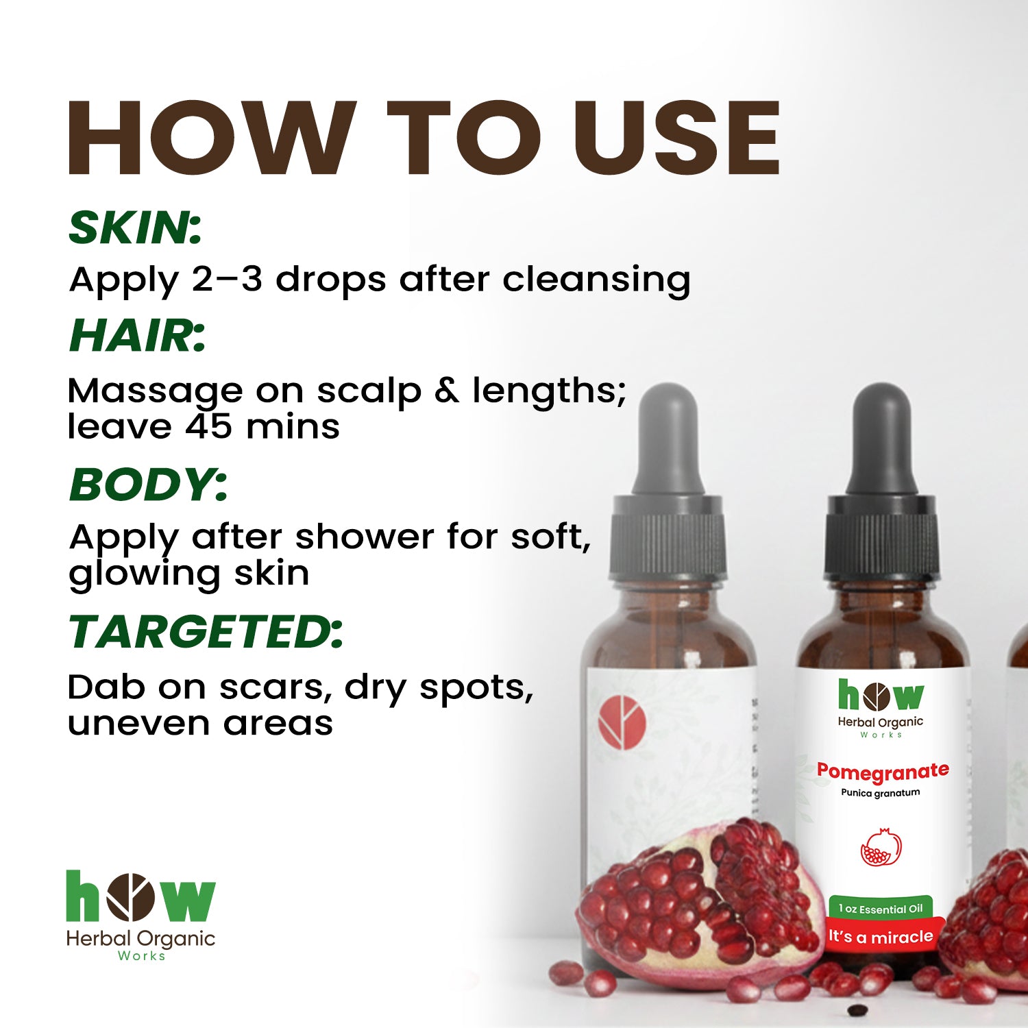 pomegranate seed oil  uses