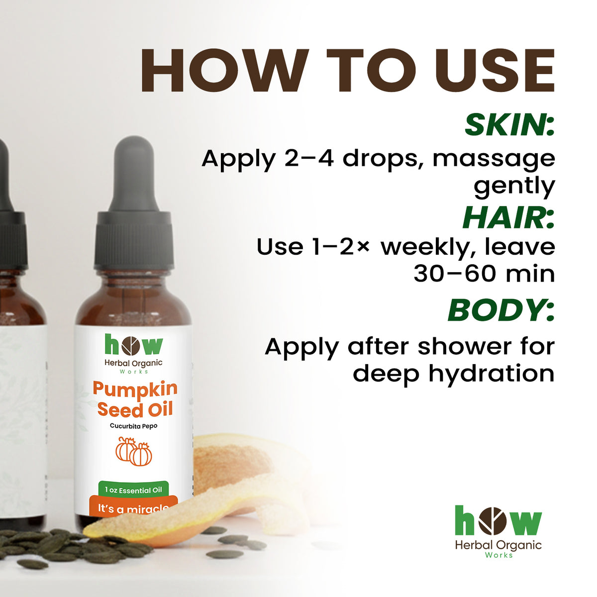 Pumpkin seed oil uses