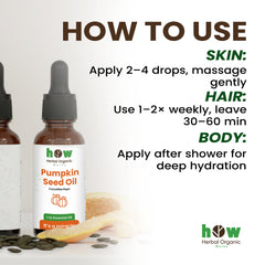 Pumpkin seed oil uses