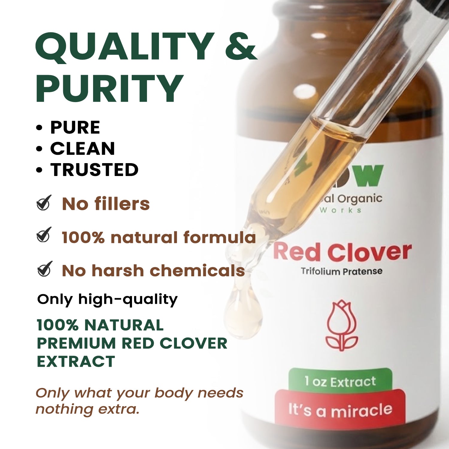 Red Clover extract quality