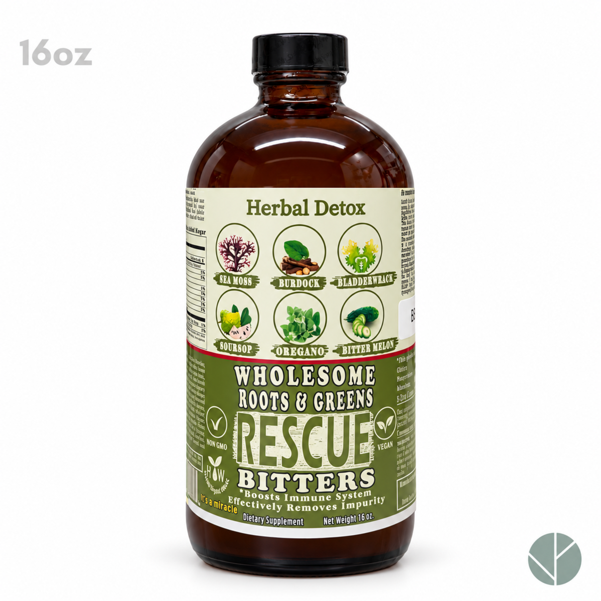 Full Body Detox Supplement | Wholesome Rescue Bitter 16oz