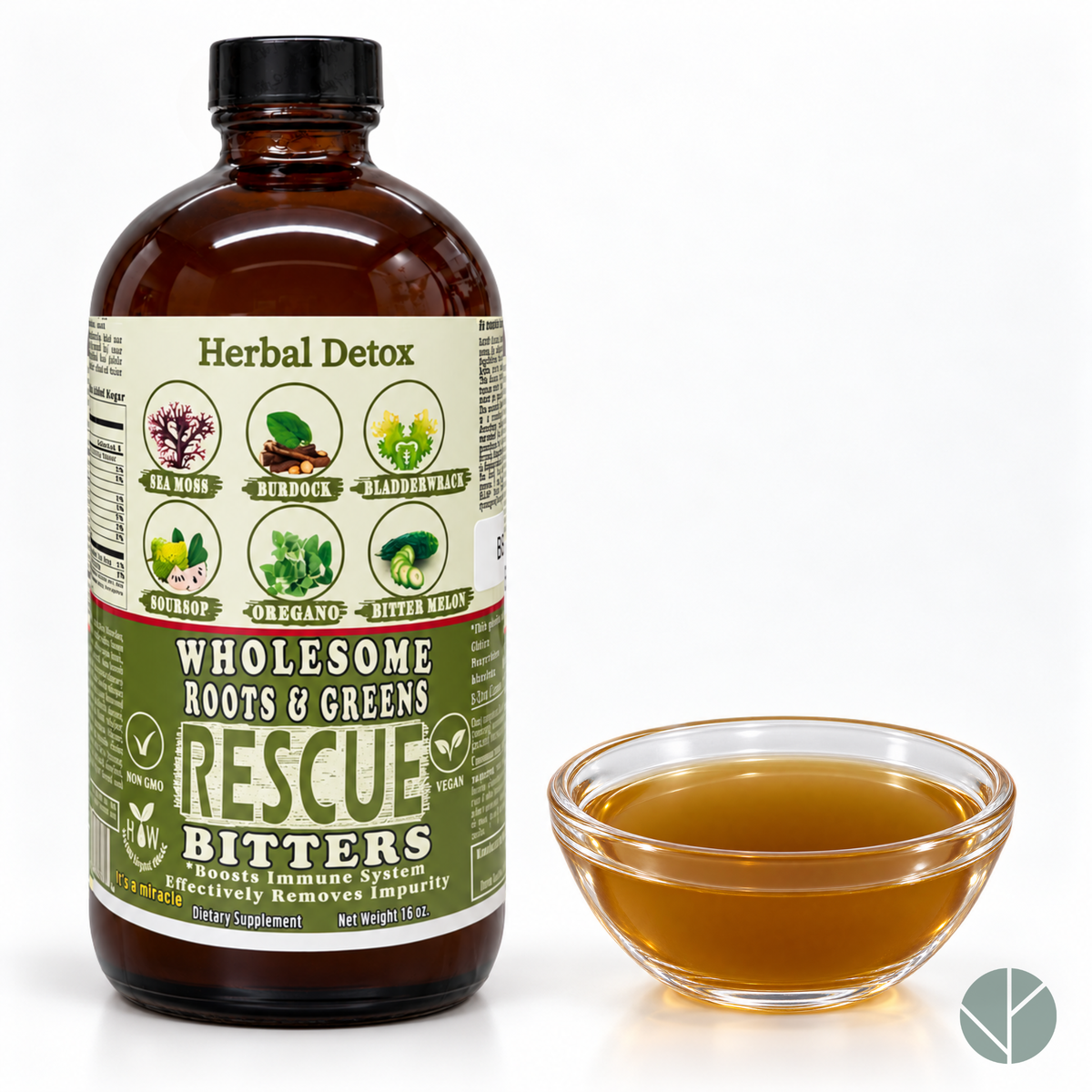 Full Body Detox Supplement | Wholesome Rescue Bitter 16oz