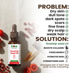 Rosehip seed oil  problem solution