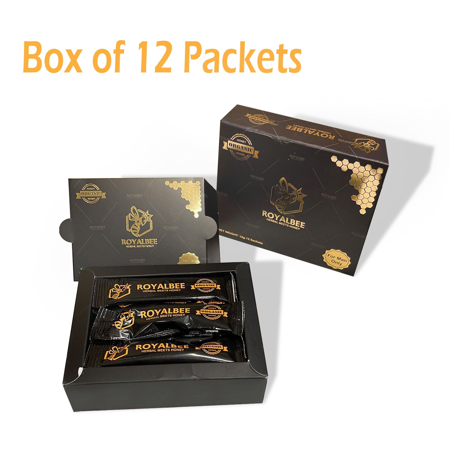 ROYAL BEE Honey Box of 12 Packets