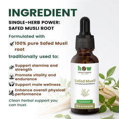 Safed musli extract ingredients