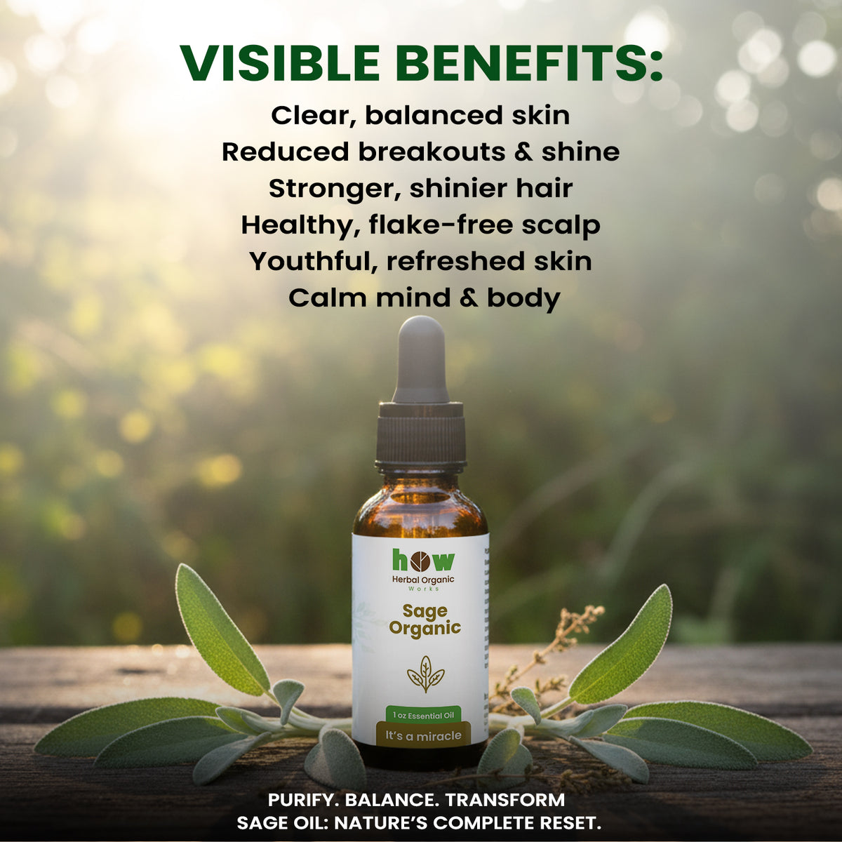 sage oil benefits