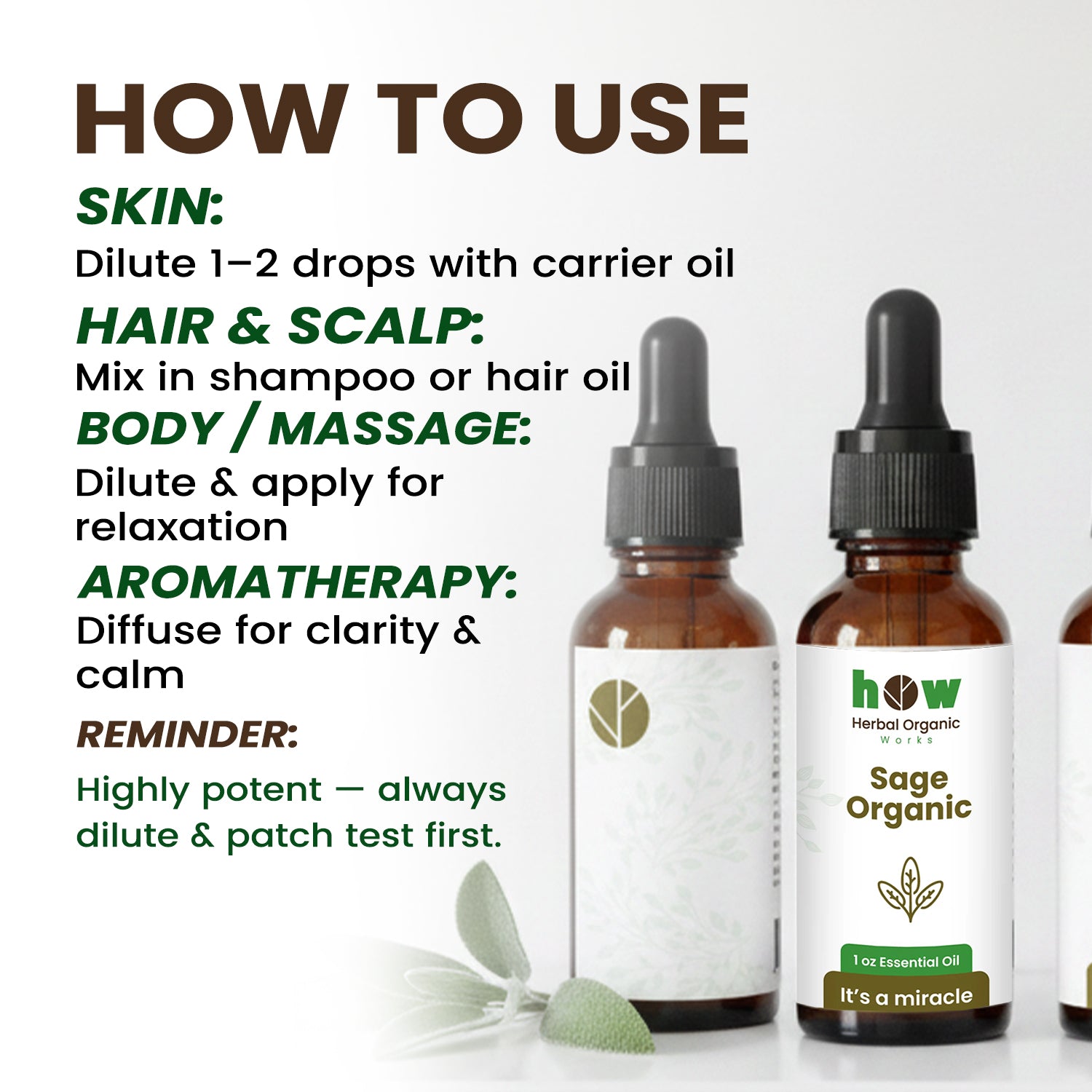 sage oil uses
