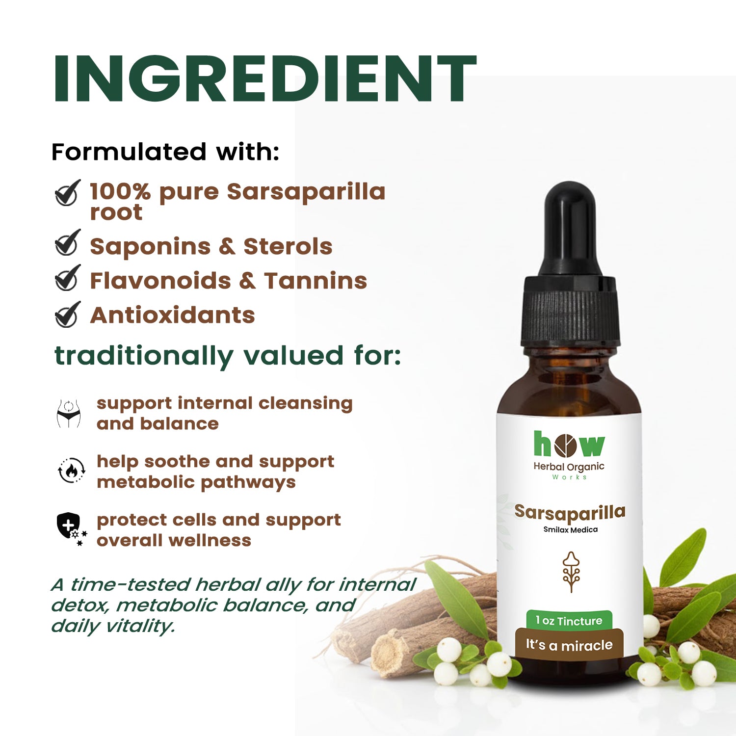 Sarsaparilla Tincture  ingredients