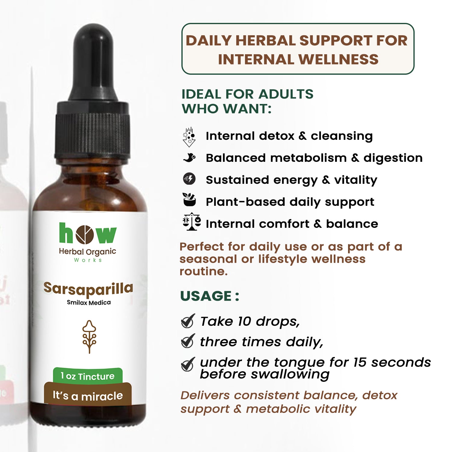 Sarsaparilla Tincture uses