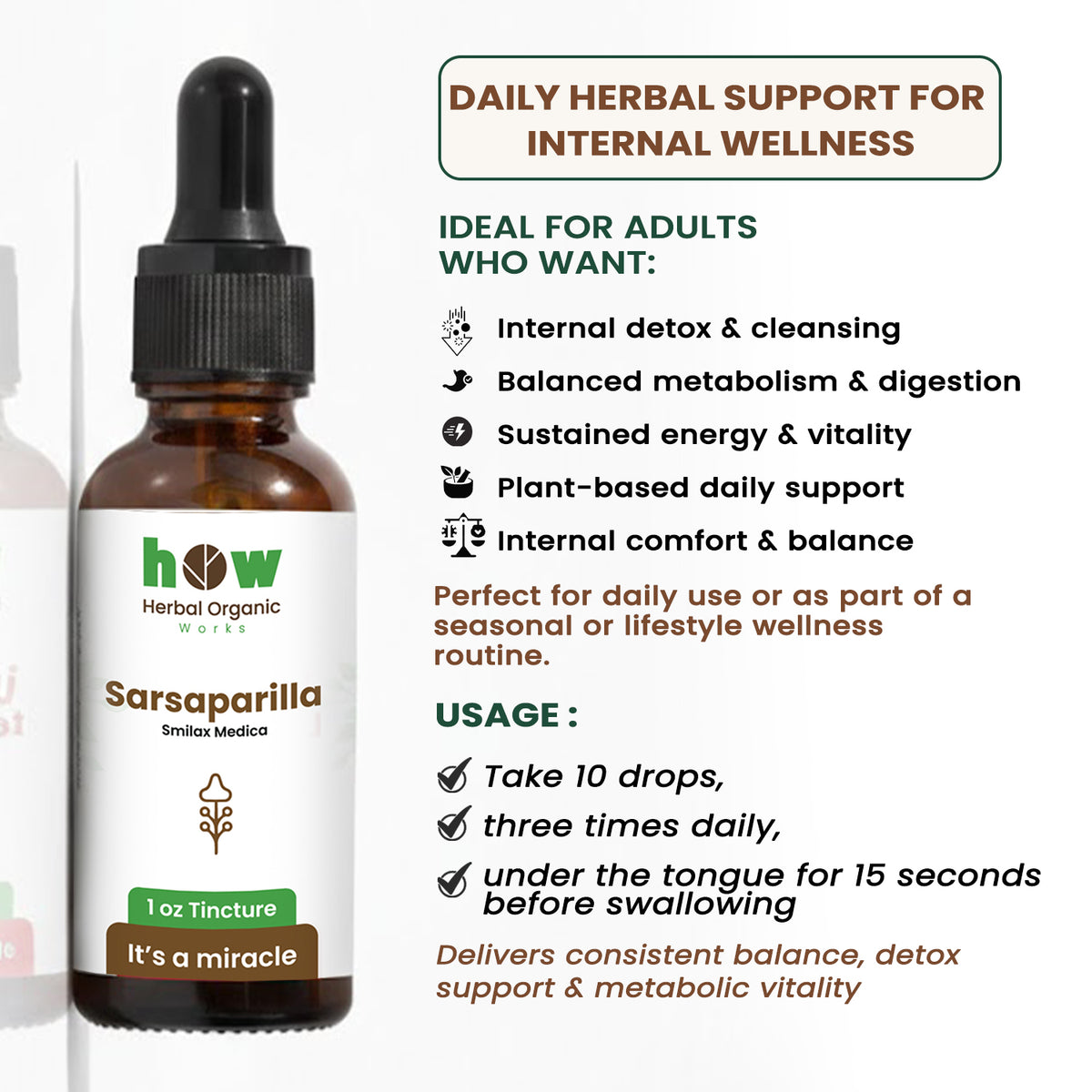Sarsaparilla Tincture uses
