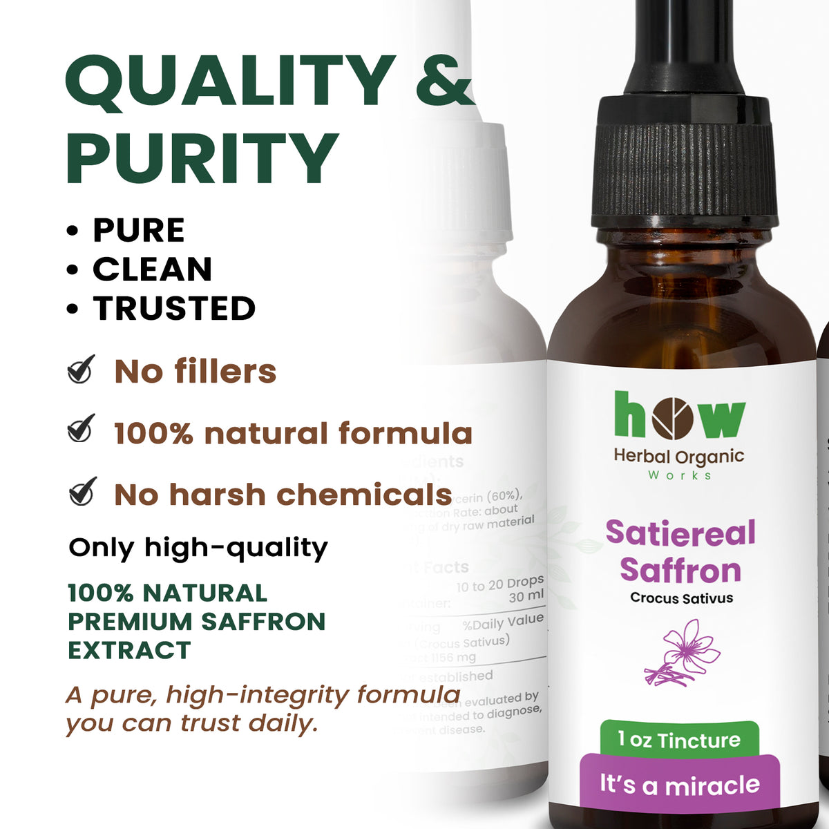 Satiereal saffron tincture quality