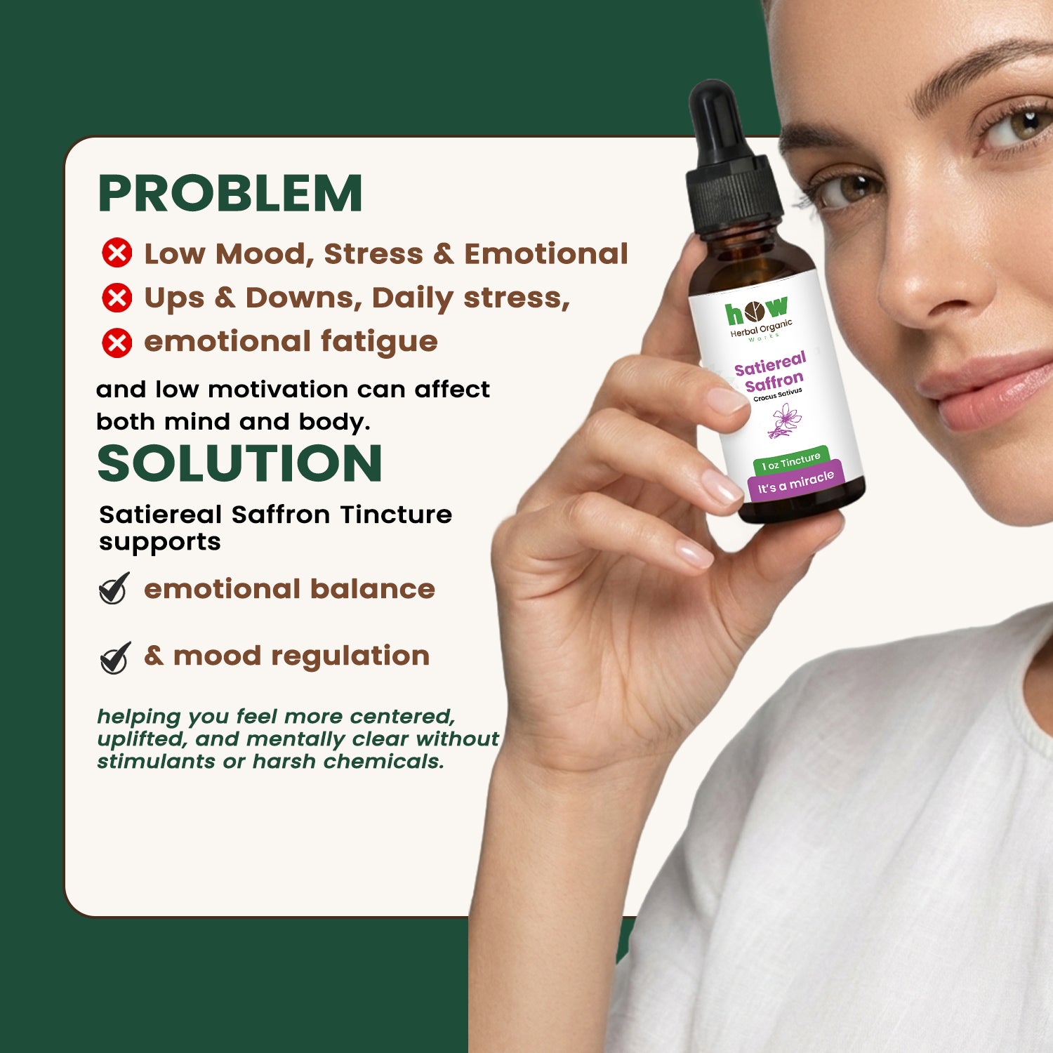Satiereal saffron tincture problem