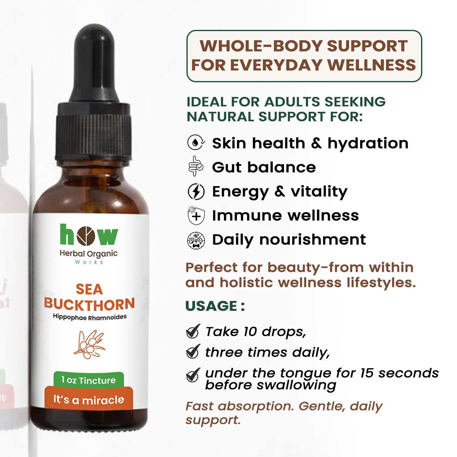 Sea Buckthorn Tincture uses