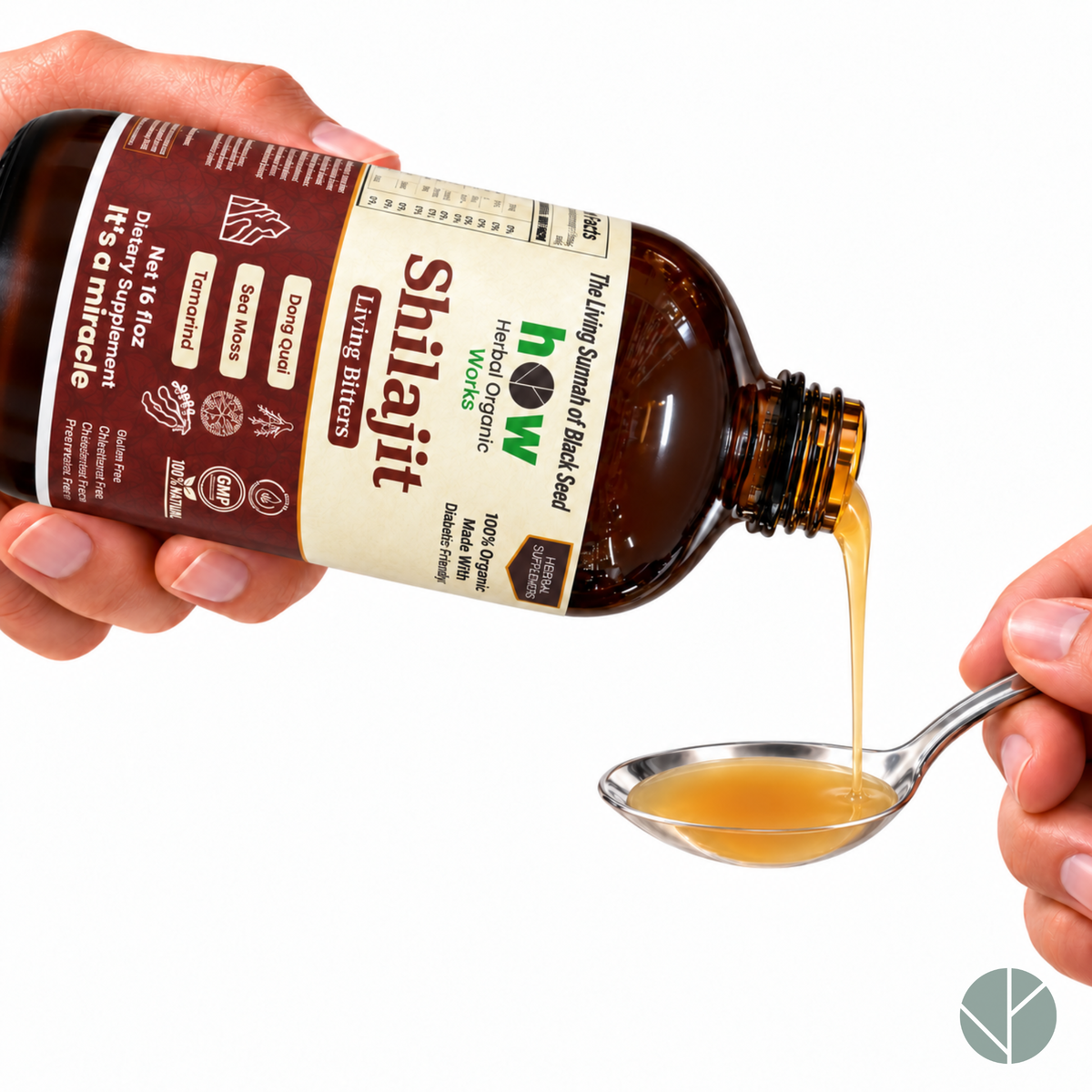 Shilajit Supplement for Men | Natural Liquid Bitters 16oz