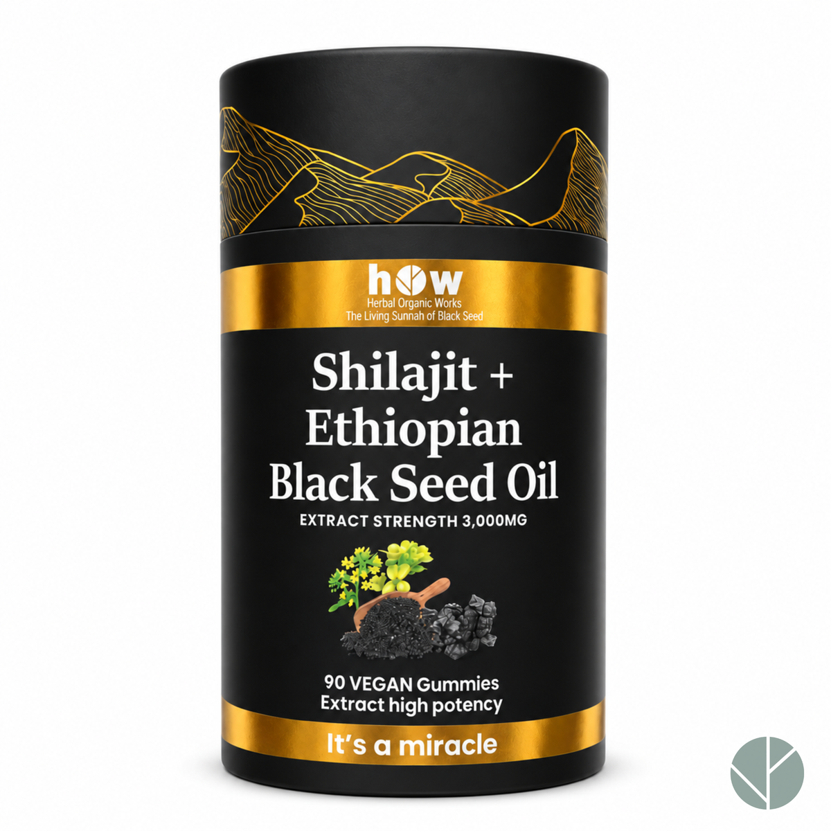Shilajit Gummies for Men – Pure Himalayan with Ethiopian Black Seed Oil