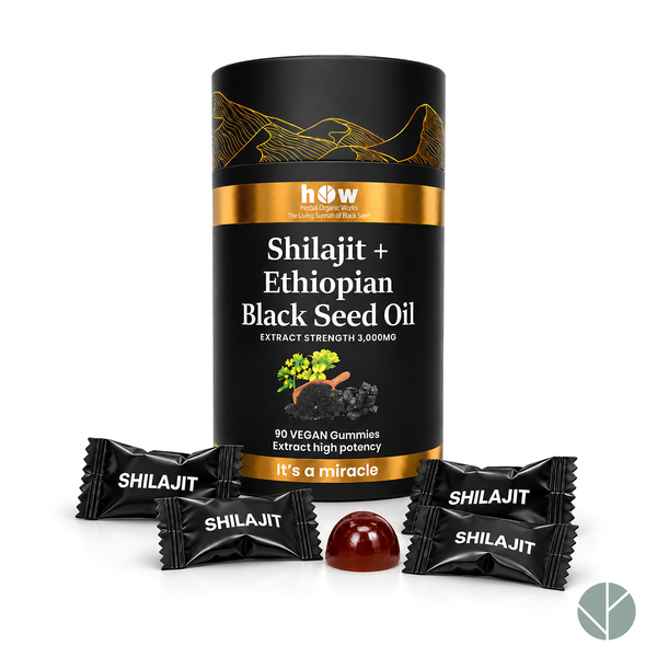 Shilajit + Ethiopian Black Seed Oil Gummies