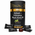 Shilajit and Ethiopian black seed oil gummies with wrapped servings