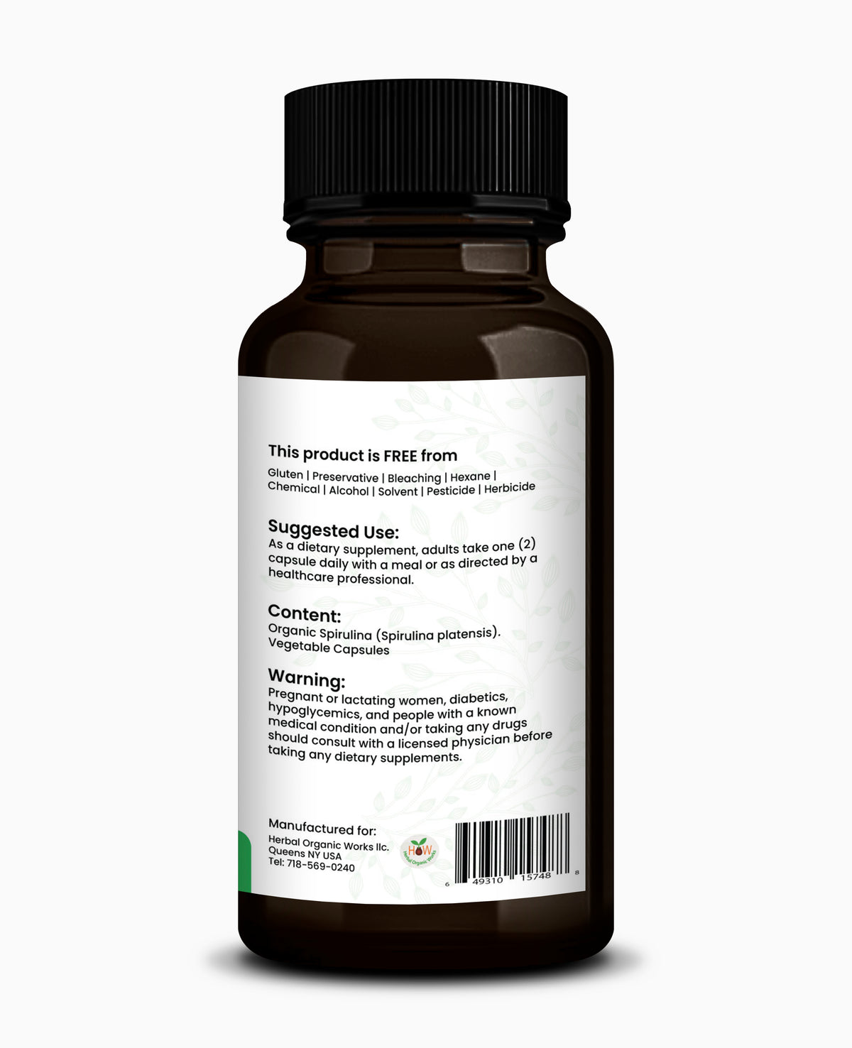 Spirulina Capsules for Daily Wellness - 60 Vegg Capsules