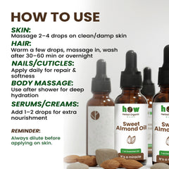 Sweet Almond oil uses