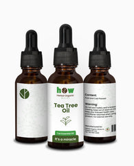 Tea Tree organic Oil by Herbal Organic Works 100% Pure & Natural Solution for Acne, Dandruff, Healthy Hair & Nails