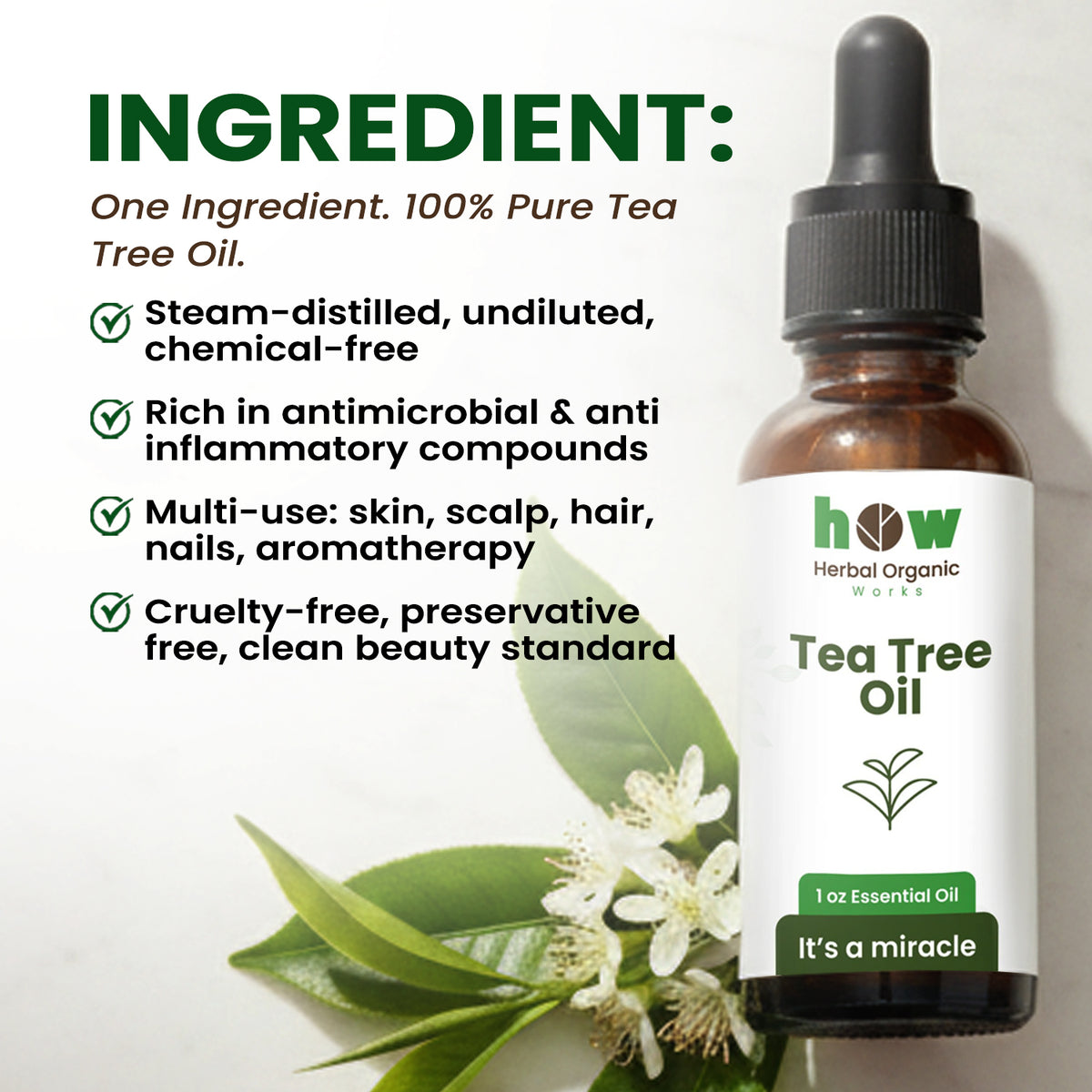 Tea Tree oil ingredients