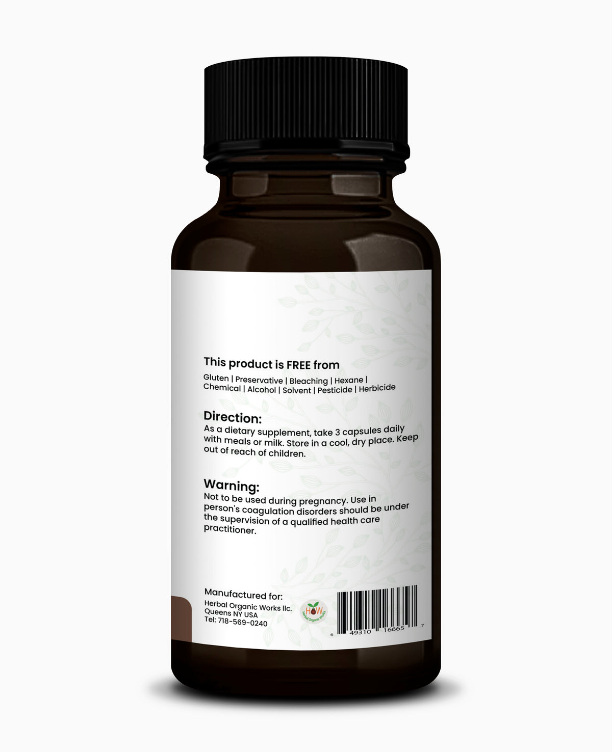 Thai Black Ginger Capsule for Natural Energy and Stamina Support
