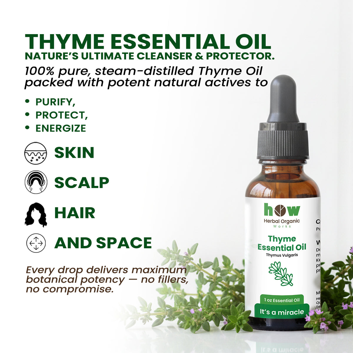 Thyme essential oil 