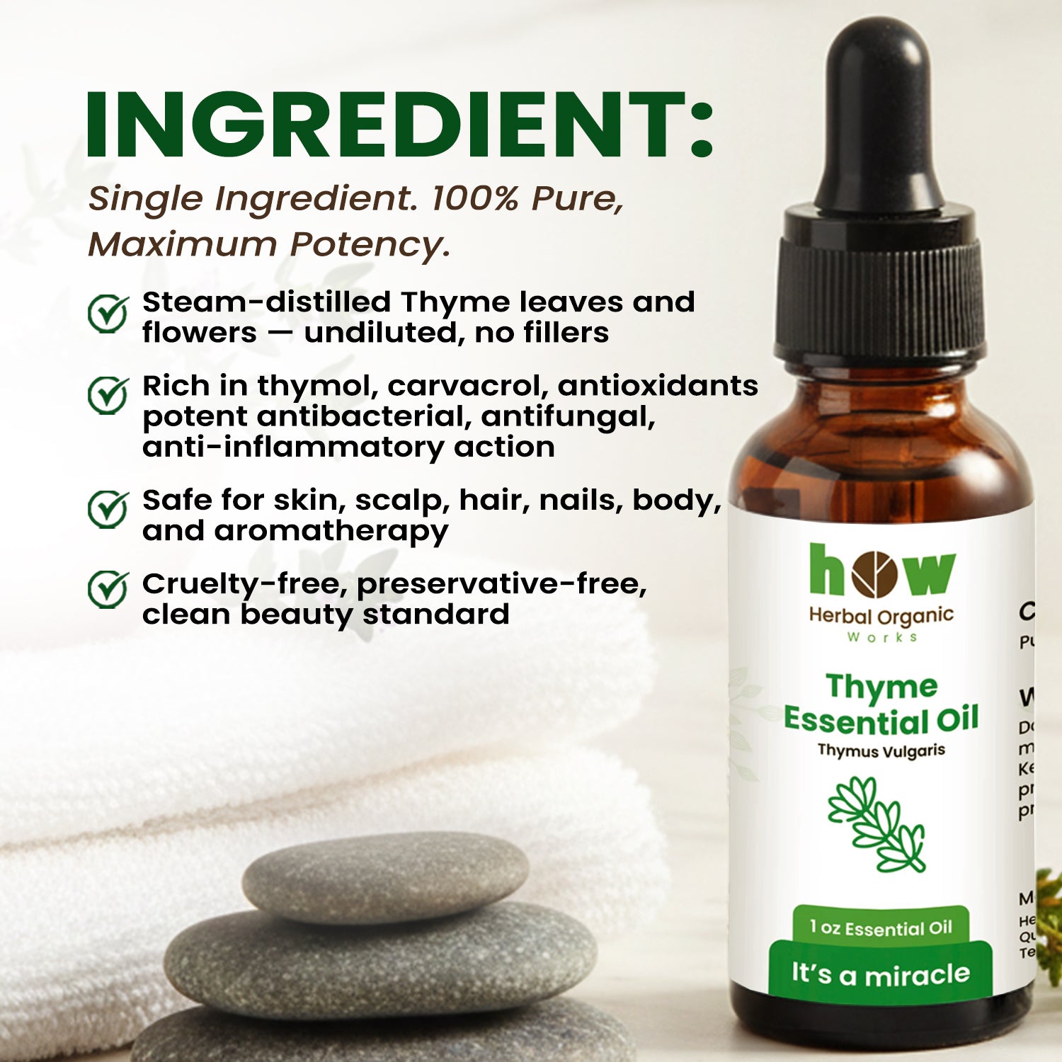 Thyme essential oil ingredients