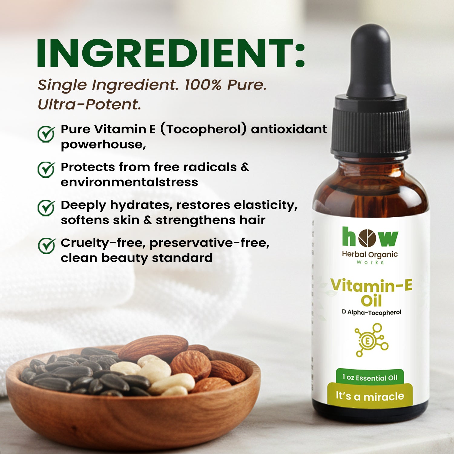 Vitamin E Oil ingredients