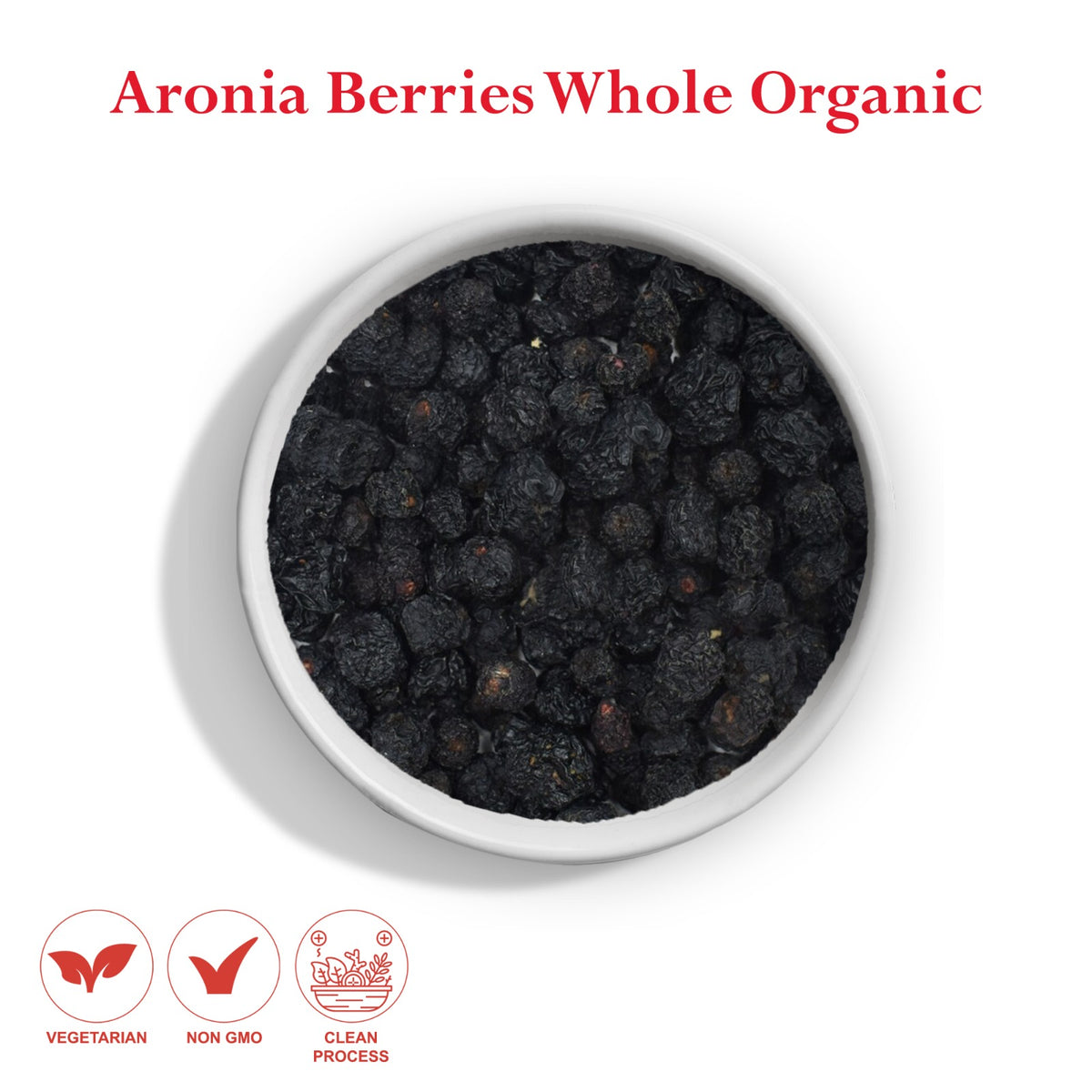 Aronia Berry Whole Organic – Dried Chokeberries for Tea & Recipes