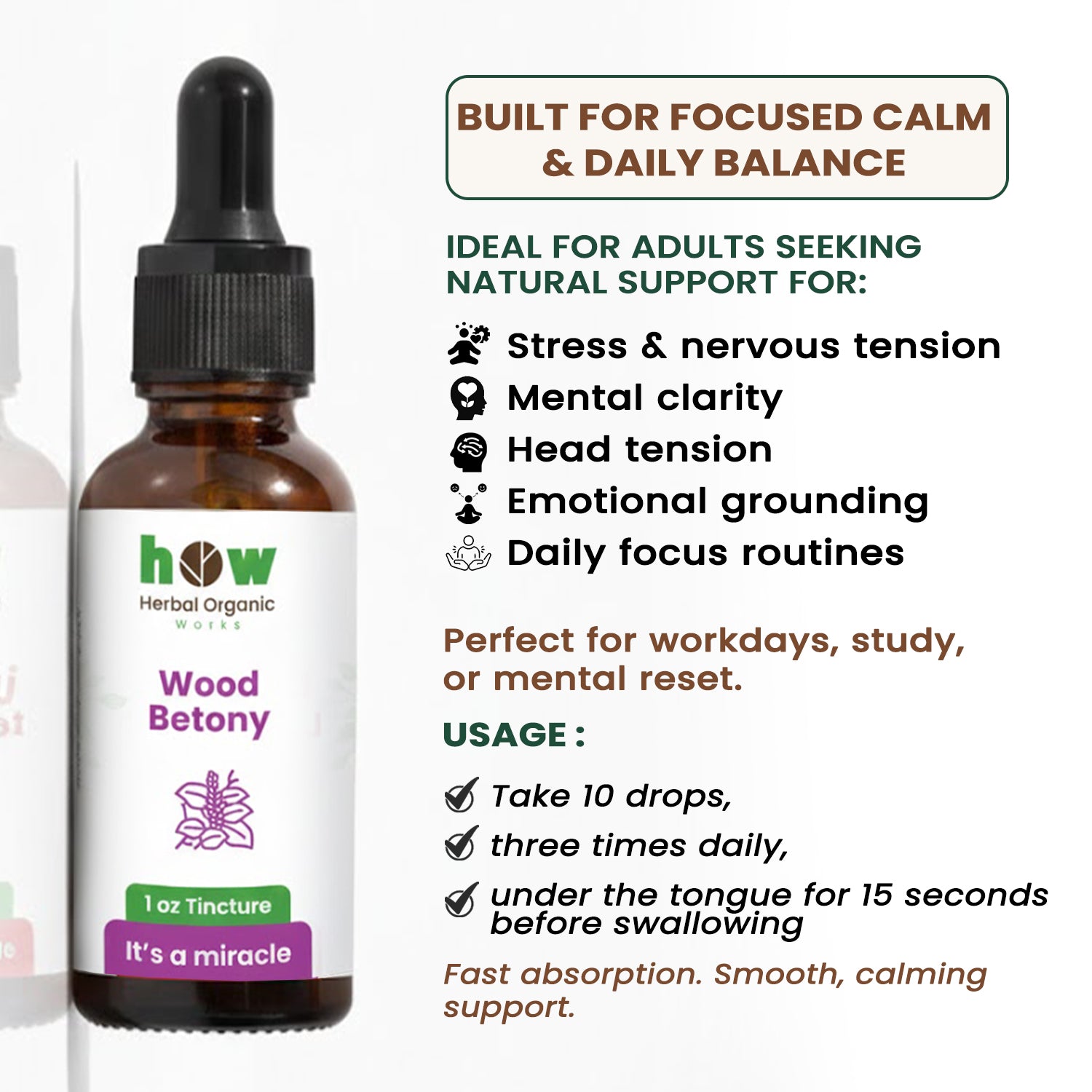 Wood Betony Extract uses