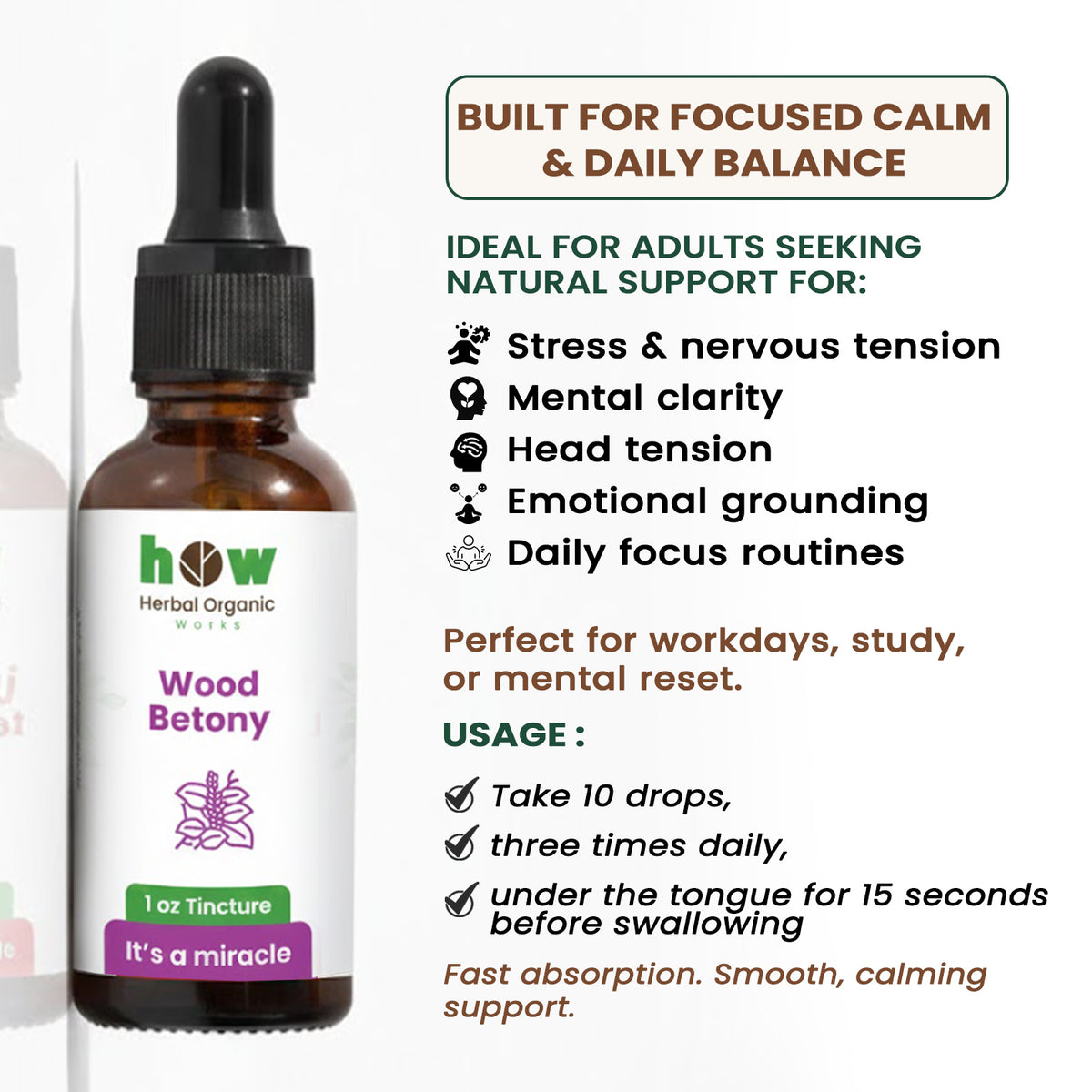 Wood Betony Extract uses