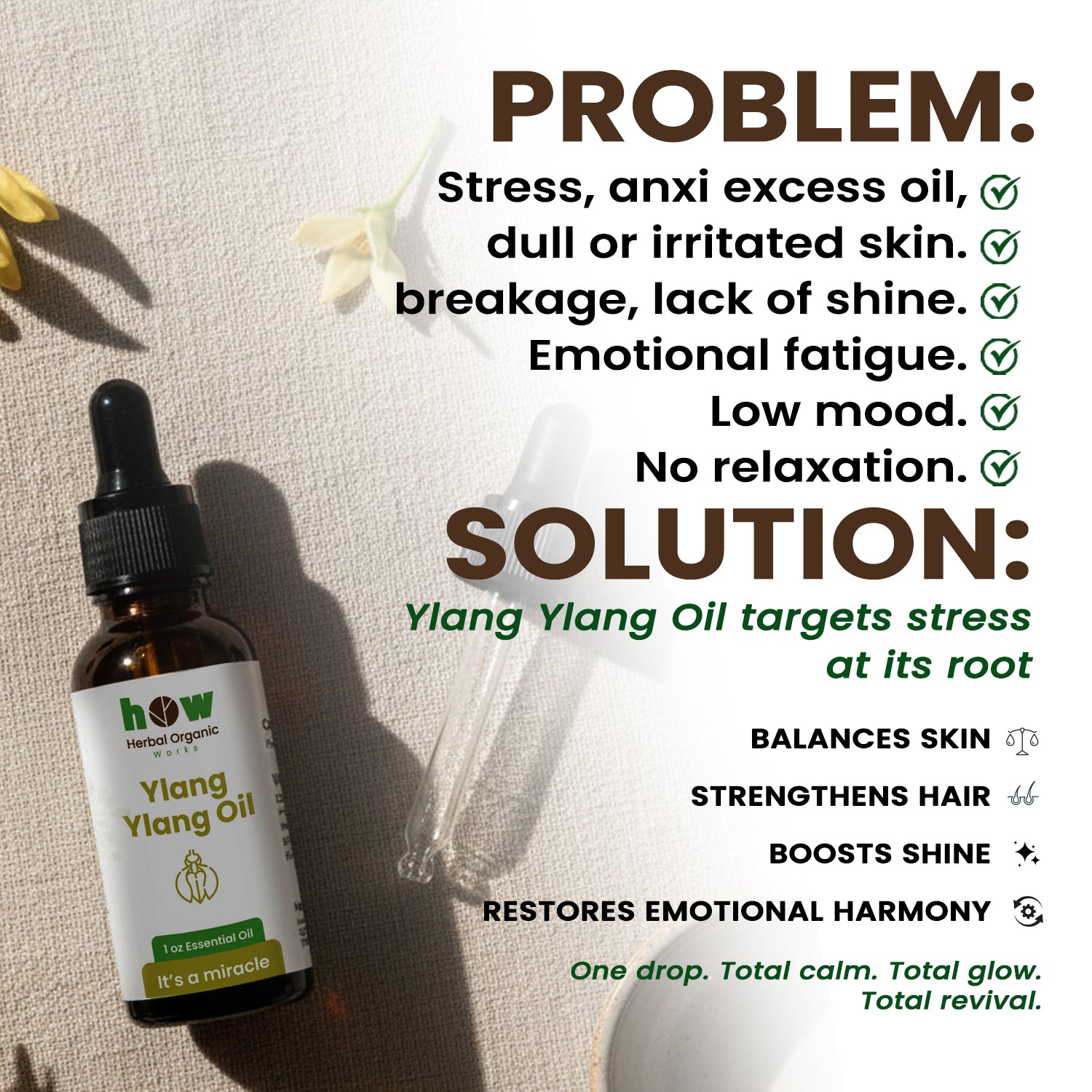 ylang ylang oil problem solution