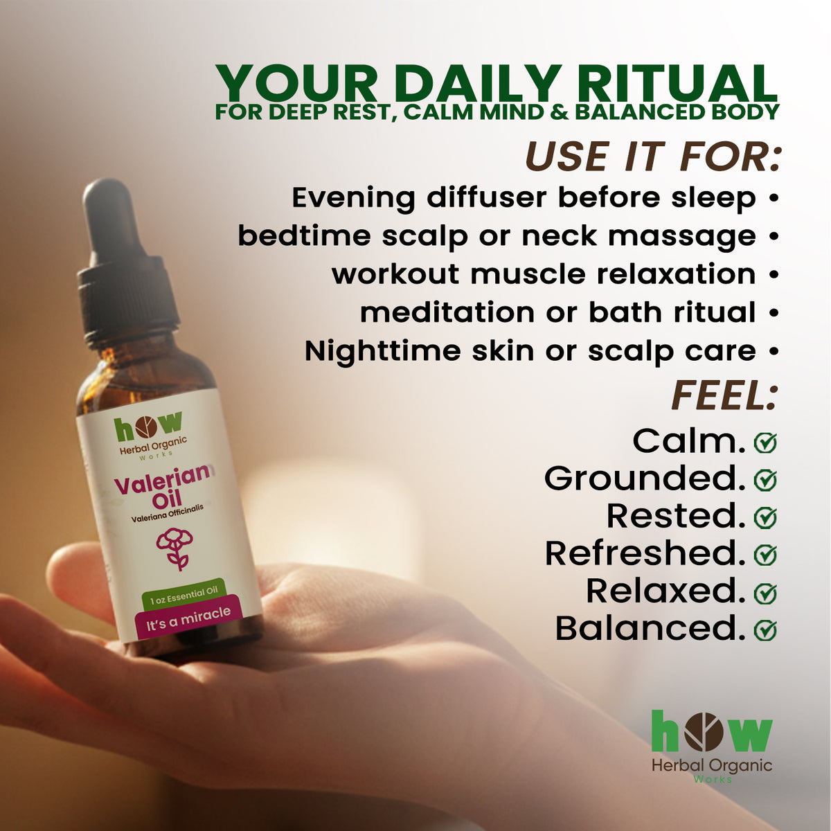 Valerian Root Oil – 100% Pure Botanical Aromatherapy Oil | 1 oz