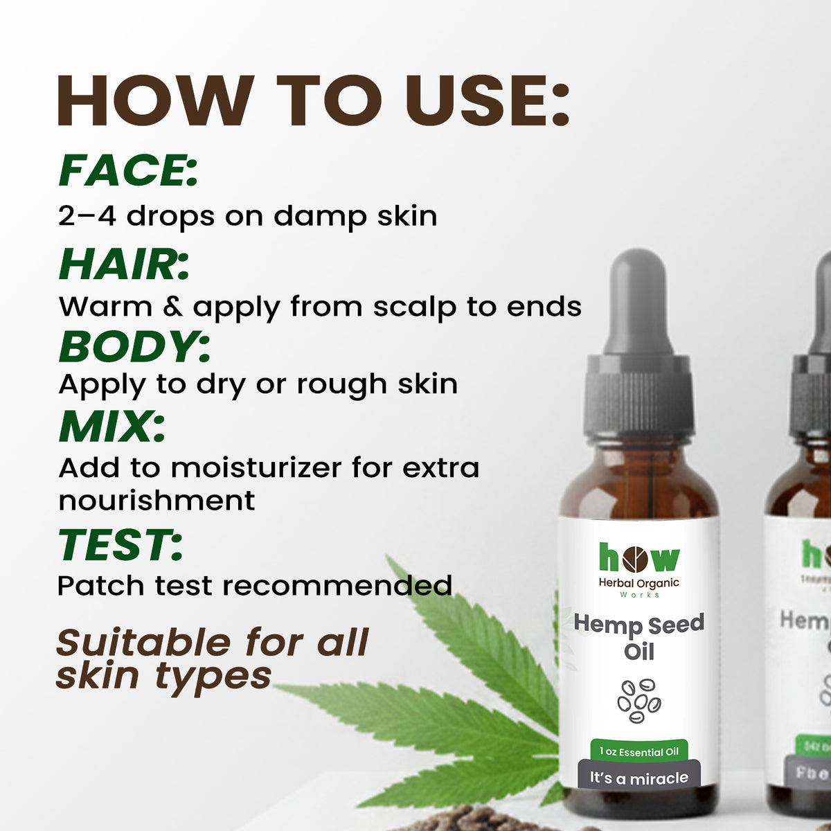 hemp seed oil uses