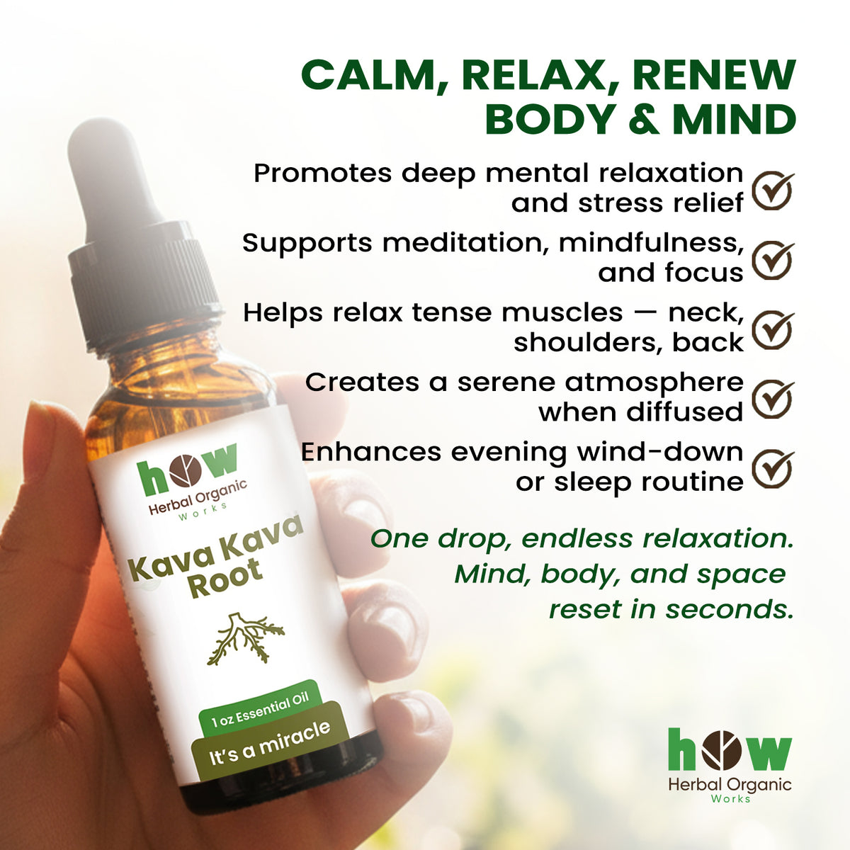 Kava Kava root oil  benefits