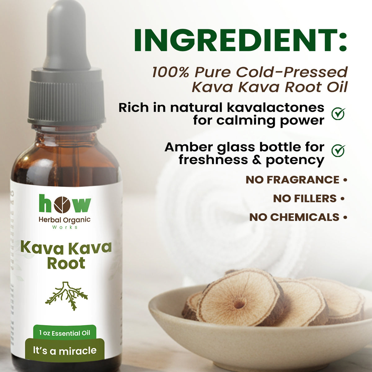 Kava Kava root oil ingredients