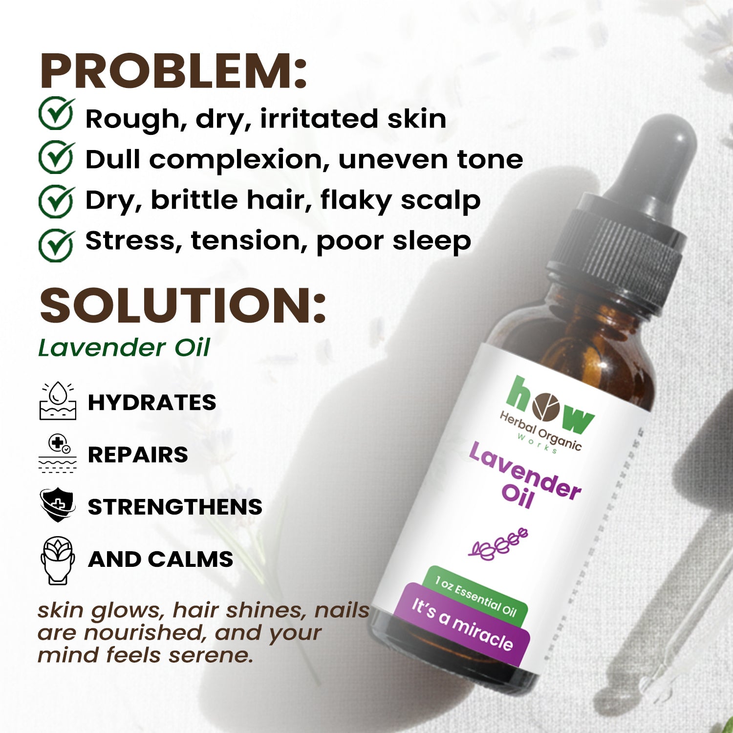 lavender oil  problem solution