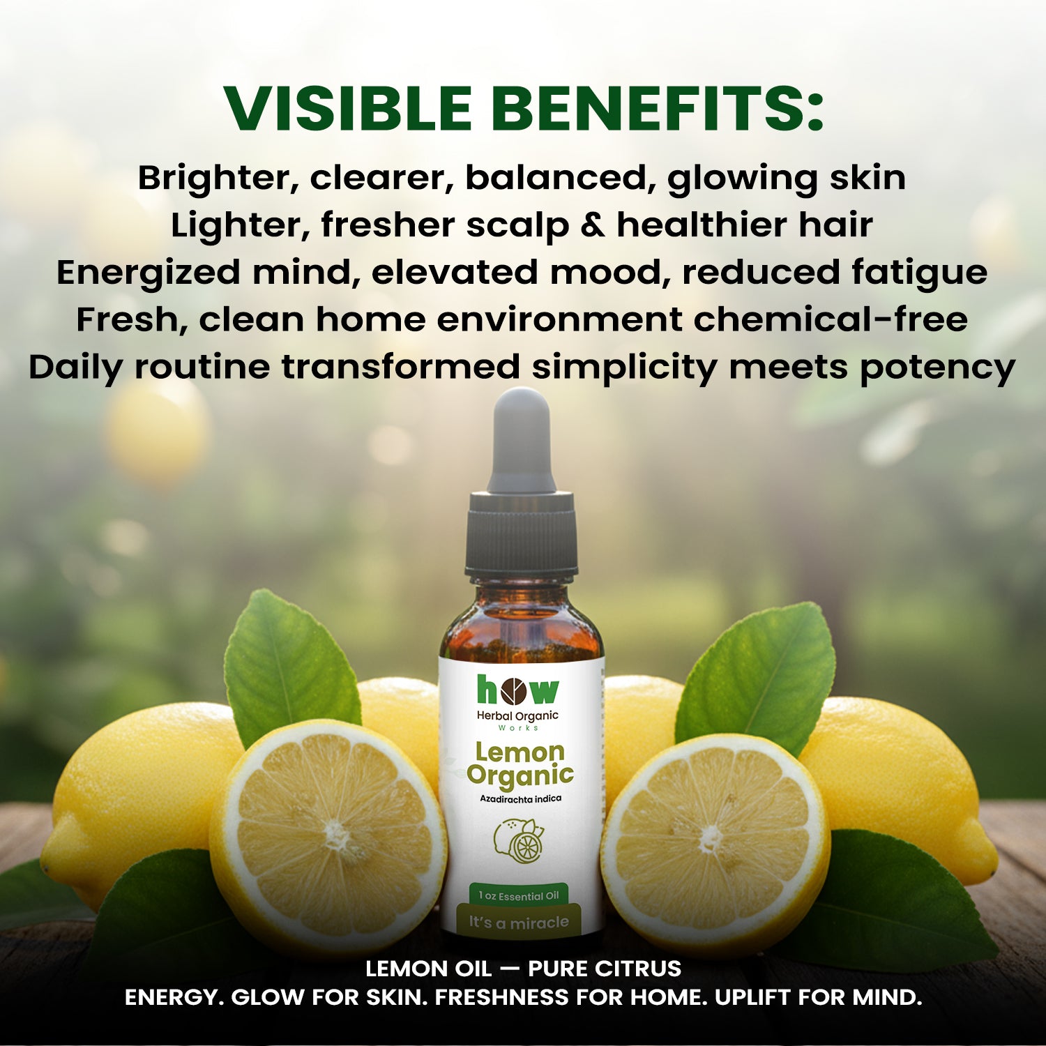 lemon organic oil benefits