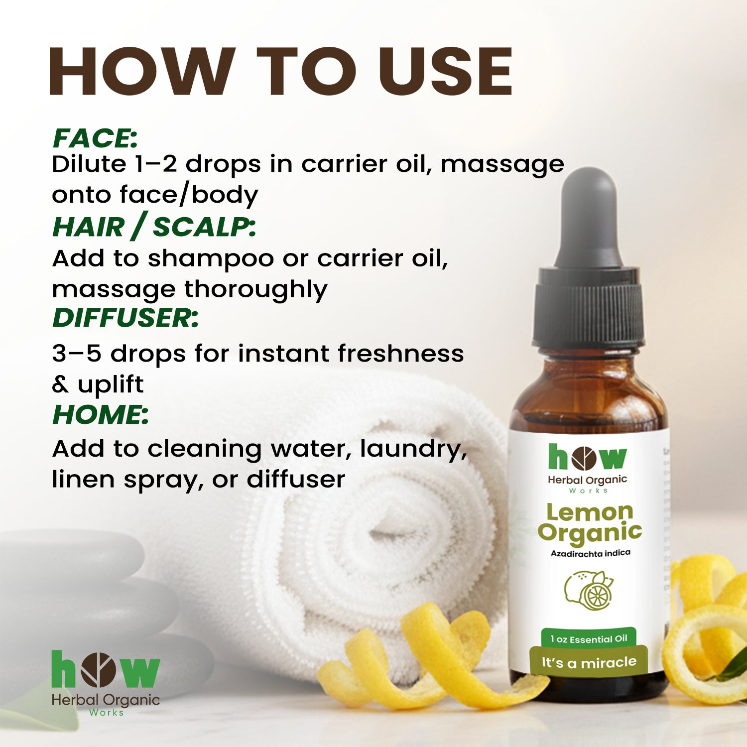 lemon organic oil use