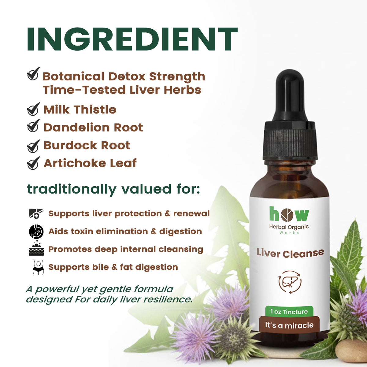 Liver cleanse tincture ingredients
