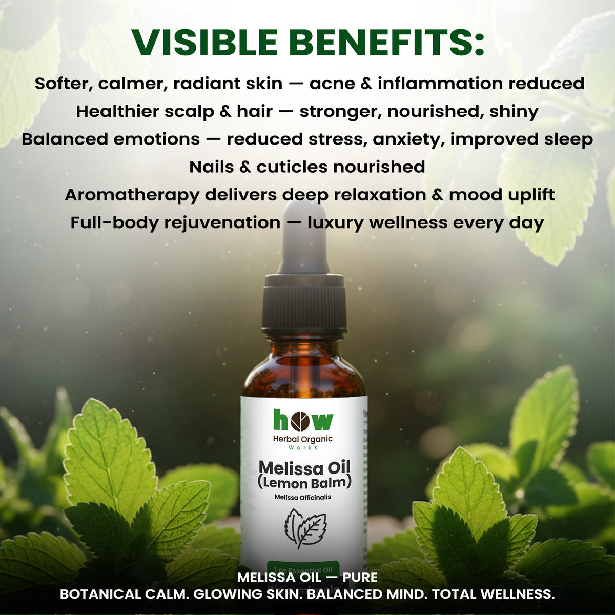 melissa oil benefits