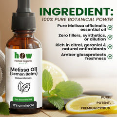 melissa oil benefits ingredients