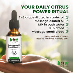 melissa oil benefits suggestion