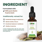 Muira puama Tincture ingredients