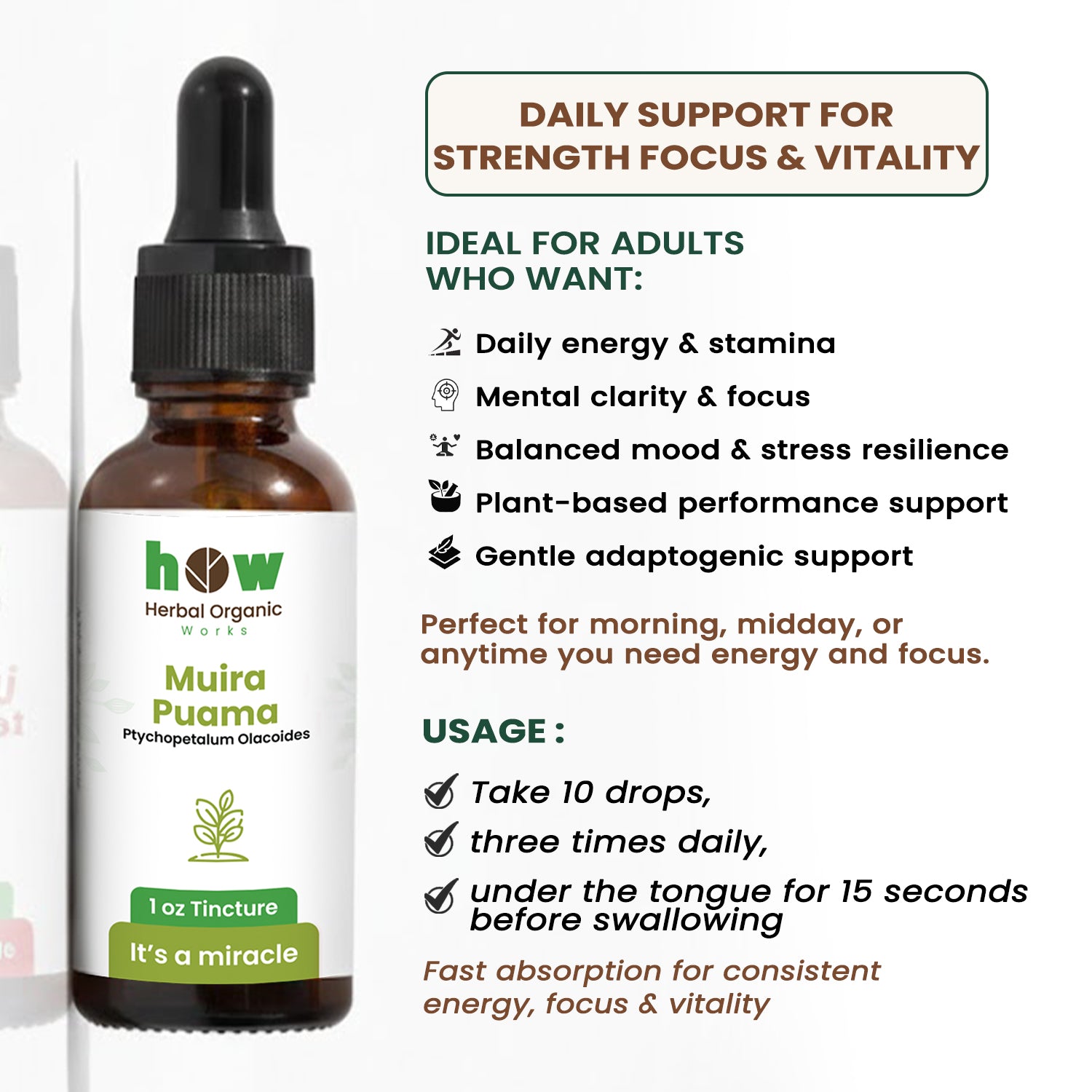 Muira puama Tincture uses